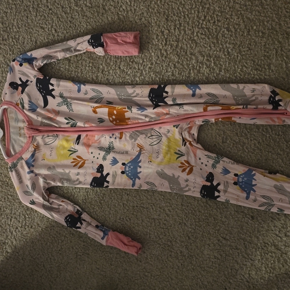 Little Sleepies Jurassic Jungle 6-12M LIKE NEW*